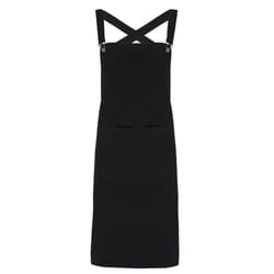 Premier Cross Back Barista Bib Apron - One Size, Black