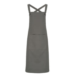 Premier Cross Back Barista Bib Apron - One Size, Dark Grey