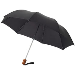 Bullet 20 Oho 2-Section Umbrella (Pack of 2) - 37.5 x 90 cm, Solid Black