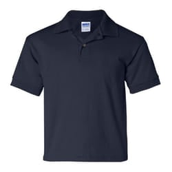 Gildan DryBlend Childrens Unisex Jersey Polo Shirt (Pack Of 2) - L, Navy