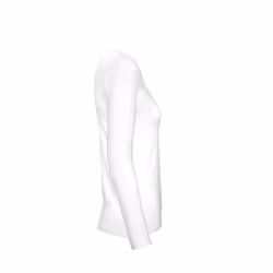 B&C Womens/Ladies #E150 Long Sleeve T-Shirt - XS, White