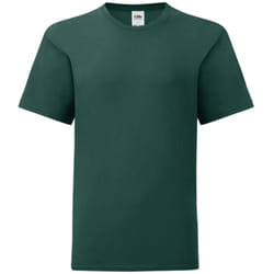 Fruit Of The Loom Boys Iconic T-Shirt - 12-13 Years, Forest Green