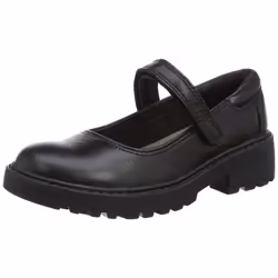 Geox Girls J Casey G. P Touch Fastening Shoe - 3 UK, Black