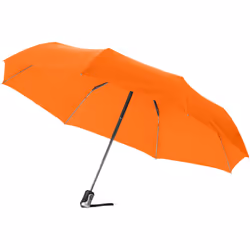 Bullet 21.5in Alex 3-Section Auto Open And Close Umbrella (Pack of 2) - One Size, Orange
