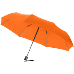 Bullet 21.5in Alex 3-Section Auto Open And Close Umbrella (Pack of 2) - One Size, Orange