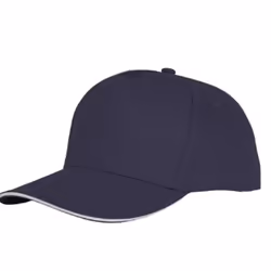 Bullet Unisex Ceto 5 Panel Sandwich Cap - One Size, Navy