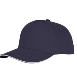 Bullet Unisex Ceto 5 Panel Sandwich Cap - One Size, Navy