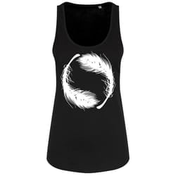 , Black) Grindstore Womens/Ladies Yin Yang Feathers Floaty Tank - XX Large (UK 16-18
