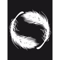 , Black) Grindstore Womens/Ladies Yin Yang Feathers Floaty Tank - XX Large (UK 16-18