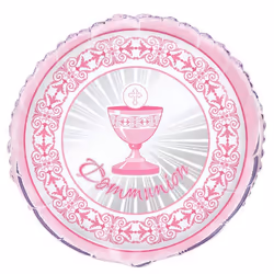 Unique Party Communion Chalice 18 Inch Foil Balloon - One Size, Pink