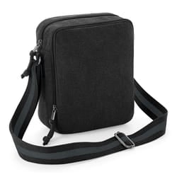 Quadra Vintage Canvas Mini Reporter Bag - One Size, Vintage Black