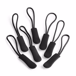 Quadra SLX Zip Puller Pack (Pack Of 10) - One Size, Black