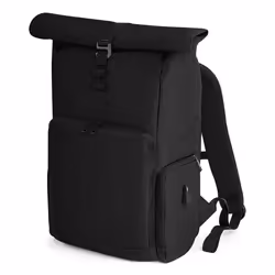 Quadra Q-tech Charge Roll-top Backpack - One Size, Black