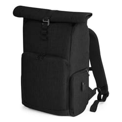 Quadra Q-tech Charge Roll-top Backpack - One Size, Black