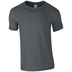 Gildan Mens Soft Style Ringspun T Shirt - 4XL, Charcoal