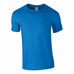 Gildan Mens Soft Style Ringspun T Shirt - 4XL, Sapphire