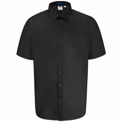 Duke Mens Aeron Kingsize Short Sleeve Classic Regular Shirt - 6XL, Black