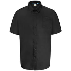 Duke Mens Aeron Kingsize Short Sleeve Classic Regular Shirt - 6XL, Black