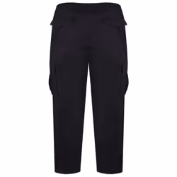 Duke Mens Robert-D555 Peached And Washed Cotton Cargo Trousers - 52R, Black