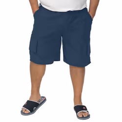 Duke Mens Nick-D555 Shaped Leg Cargo Shorts - 2XL, Navy