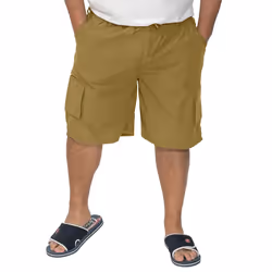 Duke Mens Nick-D555 Shaped Leg Cargo Shorts - 7XL, Sand