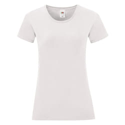 Fruit Of The Loom Womens/Ladies Iconic T-Shirt - L, White