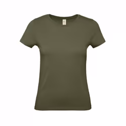 B&C Womens/Ladies #E150 T-Shirt - XS, Urban Khaki