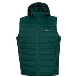Trespass Mens Franklyn Padded Gilet - S, Forest Green