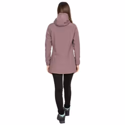 Trespass Womens/Ladies Kristen Longer Length Hooded Waterproof Jacket - L, Dusty Heather