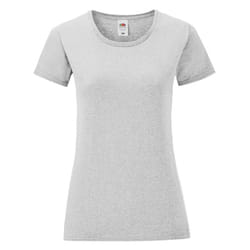 Fruit Of The Loom Womens/Ladies Iconic T-Shirt - S, Heather Grey