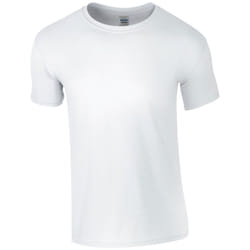 Gildan Mens Short Sleeve Soft-Style T-Shirt - 4XL, White