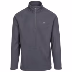 Trespass Mens Keynote Anti Pilling 1/4 Zip Fleece Top - S, Charcoal