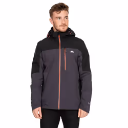 Trespass Mens Tappin Hooded Waterproof Jacket - S, Dark Grey