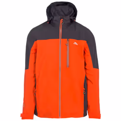 Trespass Mens Tappin Hooded Waterproof Jacket - L, Flame