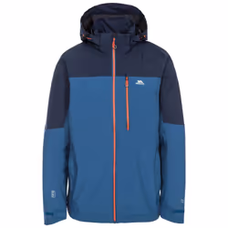 Trespass Mens Tappin Hooded Waterproof Jacket - S, Indigo