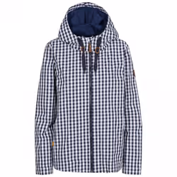 Trespass Womens/Ladies Dignity Printed Waterproof Jacket - M, Navy Gingham