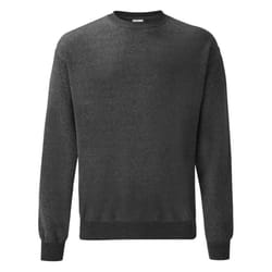 Fruit Of The Loom Mens Classic Drop Shoulder Sweatshirt - M, Dark Heather