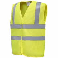 Yoko Mens Hi-vis Flame-retardant Anti-static Waistcoat - XL, Yellow