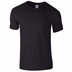 Gildan Mens Short Sleeve Soft-Style T-Shirt - 4XL, Black