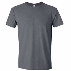 Gildan Mens Short Sleeve Soft-Style T-Shirt - 4XL, Dark Heather