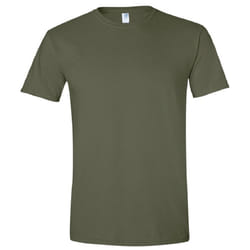 Gildan Mens Short Sleeve Soft-Style T-Shirt - 4XL, Military Green