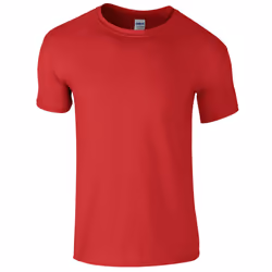 Gildan Mens Short Sleeve Soft-Style T-Shirt - 4XL, Red