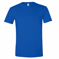 Gildan Mens Short Sleeve Soft-Style T-Shirt - 4XL, Royal