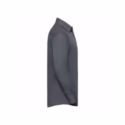 Russell Collection Mens Long Sleeve Poly-Cotton Easy Care Tailored Poplin Shirt - 2XL, Convoy Grey