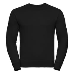 Russell Mens Authentic Sweatshirt (Slimmer Cut) - 4XL, Black