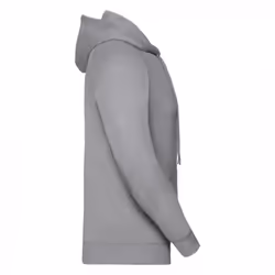 Russell Mens Authentic Full Zip Hooded Sweatshirt / Hoodie - 4XL, Light Oxford