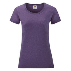 Fruit Of The Loom Ladies/Womens Lady-Fit Valueweight Short Sleeve T-Shirt - 2XL, Heather Purple
