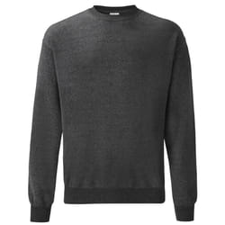 Fruit Of The Loom Mens Set-In BelcoroÂ® Yarn Sweatshirt - L, Dark Heather