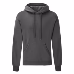 Fruit Of The Loom Mens Hooded Sweatshirt / Hoodie - XL, Dark Heather