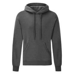 Fruit Of The Loom Mens Hooded Sweatshirt / Hoodie - 2XL, Dark Heather